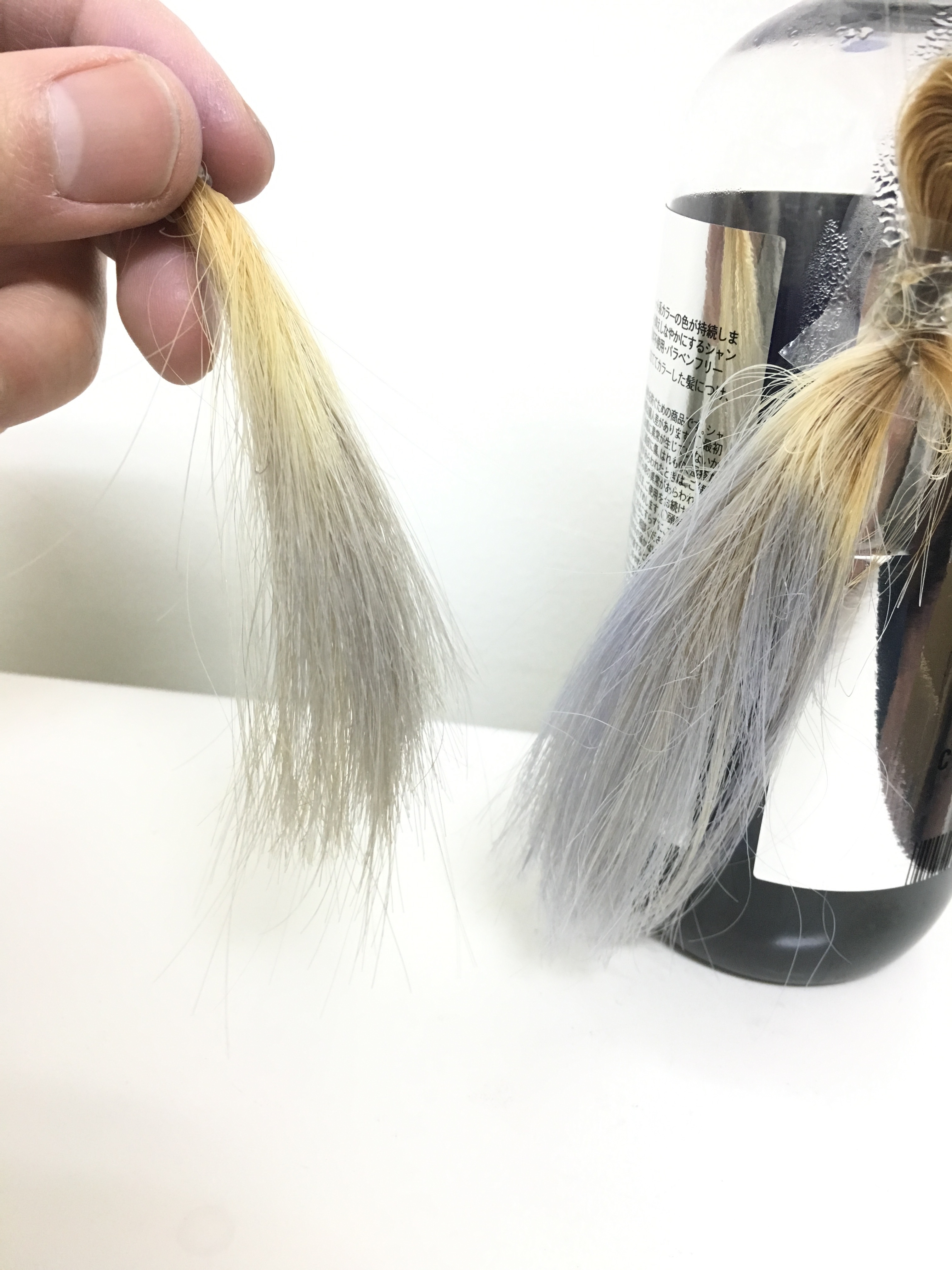 美容師の自由研究 検証実験 3月発売シュワルツコフ ムラサキ シャンプー Good Bye Yellow グッバイ イエロー カラーシャンプー を ブリーチ毛に試してみる Liss 恵比寿 フリーランス美容師のみの美容室 代表 渡辺真一 髪を綺麗にする仕事 コンプレックス お